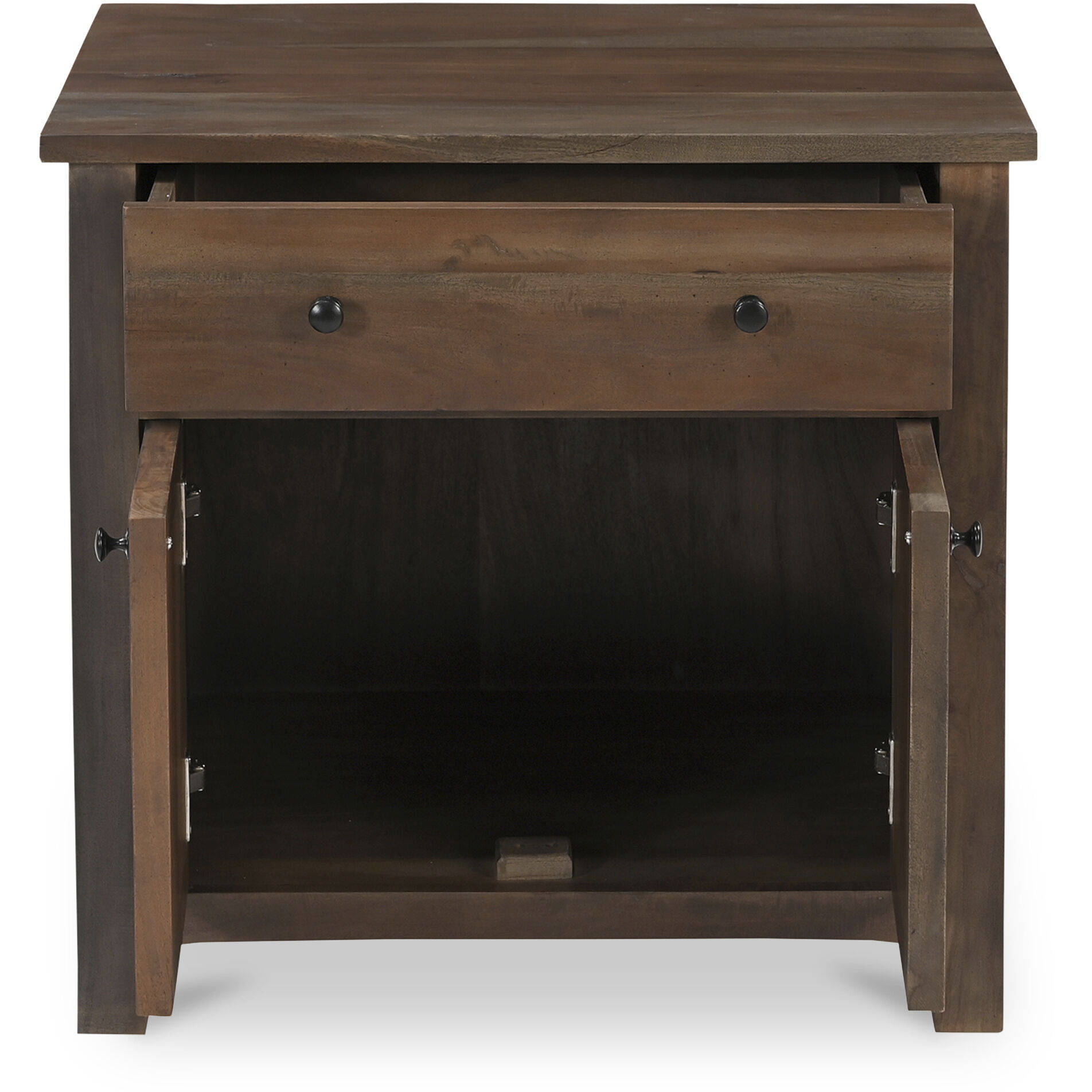 Gene Dark Brown Charging Nightstand